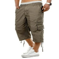 Muški ljetni teretni kratke hlače Solid boja Više džepni radovi Ležerne hlače
