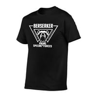 Muškarci Berserker Službena vintage pamučna posada T majica srednje crne