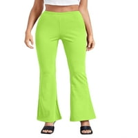 Avamo Žene Modne gamaše visokog struka Solidne boje Yoga Hlače Tummy Control hlače hlače pantalone