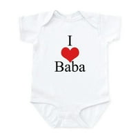 Cafepress - I Love Baba novorođenčad - beba svjetlo bodi, size novorođenče - mjeseci