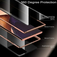 Anti Peep Magnetic Samsung Galaxy S ultra Case [srebrna] Dvostrana privatnost Zaštitna zaslona za hlađenje