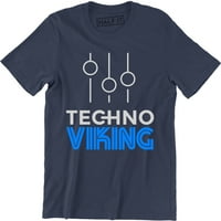 Techno Viking Vilume ikona Ispisani muškarci Underground Club Music AwakiNings Majica