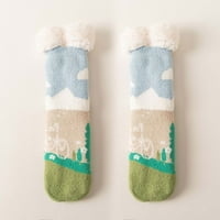 Žene Slatki stil janjećim čarapama Jesen i zimska kuća Plus baršunaste kat čarape P
