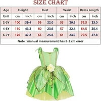 Little Girl Green Fairy Princess ShareSbirtday Outfit Halloween Božićni karneval Cosplay kostim