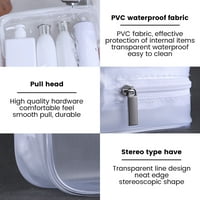 TZGSONP prozirne toaletne vrećice za šminku MULTI-sile toaletni organi organizator s patentnim poticajem