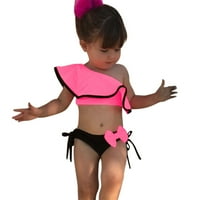 TODDLER kupaći kostimi za djevojke Hot Pink Poliester Ljeto Toddler Girls One rame Kupatilo odijelo
