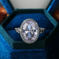 Nakit za žene Prstenje Žene Bijeli kamen Ring vjenčani angažman nakit poklon slatki prsten trendi poklon