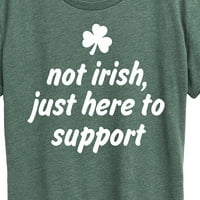 Instant poruka - nije irsko ovdje za podršku - ženska grafička majica kratkih rukava