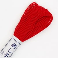 Olympus Sashiko pamučni navoj 22YD - Čvrsto-crveno