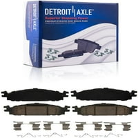 Detroit osovine prednjeg diska Rotori kočione pločice na kotačima + zamena nosača za kotače za Ford