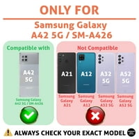 Talozna tanka futrola Kompatibilna za Samsung Galaxy A 5G, zaštitni ekran stakla ukljn, plavi leptir