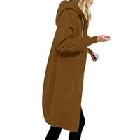 Gosuguu Ženske zimski kaputi Čvrsta boja Zimski pamučni kaput topla parka jakna s izmjenjivim kapuljačom,