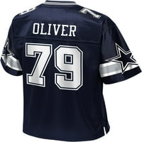 NFL_ PRO Line Youth Josh Oliver Navy Dallas Cowboys_ Plejer dres