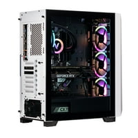Velztorm White Pilum Gaming Desktop tekućine, RGB ventilatori, 750W PSU, AC WiFi, BT 5.0, Win10PRO)