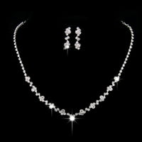 Riguas set Geometry oblik ogrlice naušnice Set plemeniti sjajni shinzone choker ogrlica od kapljica