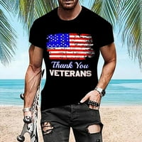 Muška košulja Ljetna nezavisnost Dan zastave Casual Soft Comfy majica kratkih rukava