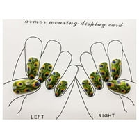 Žene solidne boje lažni nokti čip-otporni na maniruge lažni nokti za manikuru početnik novajlije