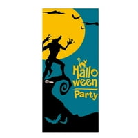 JZENZERO 3D vukodlaci vrata Halloween ukrasi Halloween Theme Decor naljepnica za uređenje kućnog dekoracija