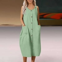 Freshlook ženska modna ručica bez rukava bez rukava s dugim rukavom, zelena XL