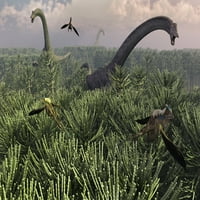 Diplodokus dinosaurusi porodičnog plakata Sauropod