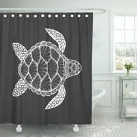 Morska kornjača u skladu s prikazom boja za bojanje kupatila za kupatilo za kupanje