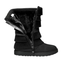 Parovi snova Djevojke zimske čizme za snijeg toplo hodanje sredine cipele s CLF KLOVE crna veličina