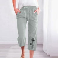 Smihono ponude Žene Moda Žene Ležerne prilike Stretch Soft Print Elastic Beach Opuštane udobne hlače