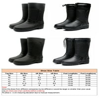 Lacyhop muns gumeni čizmi neklizajuće vrt cipele otporne na klizanje kiše kišne srednje-kalf čizme povuku