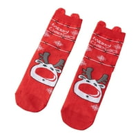 Ženske božićne čarape, pletenje crtane 3D učvršćice Srednje cijev čarape ženske poklon pletenje