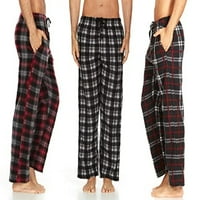 Muške pajama hlače za muškarce, microfleece pidžama hlače, muške pidžame, pantalone za spavanje s džepovima,