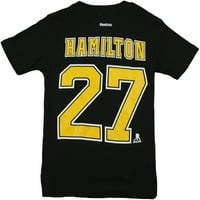 Reebok NHL Youth Boston Bruins Dougie Hamilton igrač Tee majica, crna