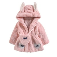 KPOPLK Zimski kaputi za dečke devojke dečake Hoodie odeća Dečji kaputi sa rukavima Zim Zip crtani jaknu