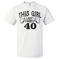 Poklon 40. rođendana za godinu ove djevojke poklon za majicu