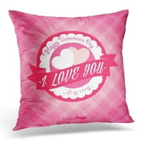 Pink značka Valentinovo naljepnica Dan Jastuk jastuk
