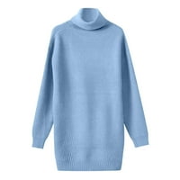 Zimski pad džempera za žene Ženske turtleneck pulover pulover pulo boja