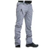Dianli Muške prevelike hlače Solid Multi Džepne sportove sportske sportske pantalone na otvorenom