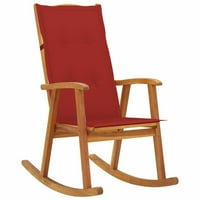 AIBECY stolica za ljuljanje sa jastucima Čvrsta bahacija drvo