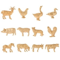 Rosarivae Gold Farm životinjski model plastične zlatne farme životinjske figurice za poklon