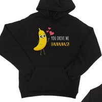 Vozite me bananas crno podudaranje dukseva za pulover Godišnjički poklon