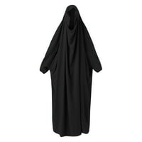 Yueulianxi Casual Abaya Arab Ženski kaftan Robe Solid haljina Ženska povremena haljina