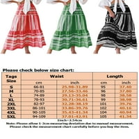 Niuer Dame Lose Slowurf Suknje za žene Nasled duga suknja A-Line Ljetnje Sjetnje Skirgene suknje