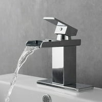 Vodopad kupaonicu Slavina za sudopelj s jednim ručkom za rublje za rupe ili rupe brušene hromirane kupaonice