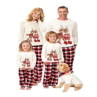 Huakaishijie Božićna porodica pidžamas roditelj-dječji odjeća crtani ekran plaćeni uzorak elastična
