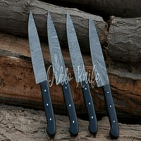 Set noža od damasku od nehrđajućeg čelika i oštre oštrice - set noža kuhinjskog odrezak