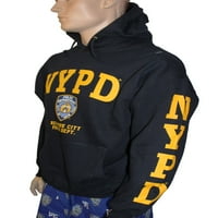 Fabrika Nypd Hoodie Yellow rukava s dukserom za ispis Navy Blue XL