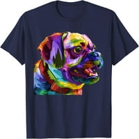 Tree Pug Pop Art Share Postupni portret Carlino za majicu ljubitelja psa