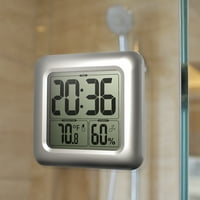 Fogcroll LCD digitalni zidni sat Vodootporna temperatura Vlažnost senzora TIMER Plow Tuš