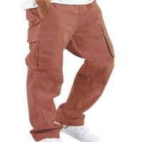 Gomelly Muške pantalone za crtanje ugrađene hlače Muški slobodno vrijeme Sportski teretni pant Elastični