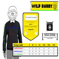 Divlji Bobby, šarena duga slatka pug životinja ljubavnica Unise Crewneck Grafički duks, ugljen, 3xl