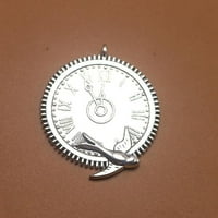 ALLOY Punk mehanički sat Privjesak retro čarmovi DIY nakit Pribor za ogrlicu Keychain Antique Silver